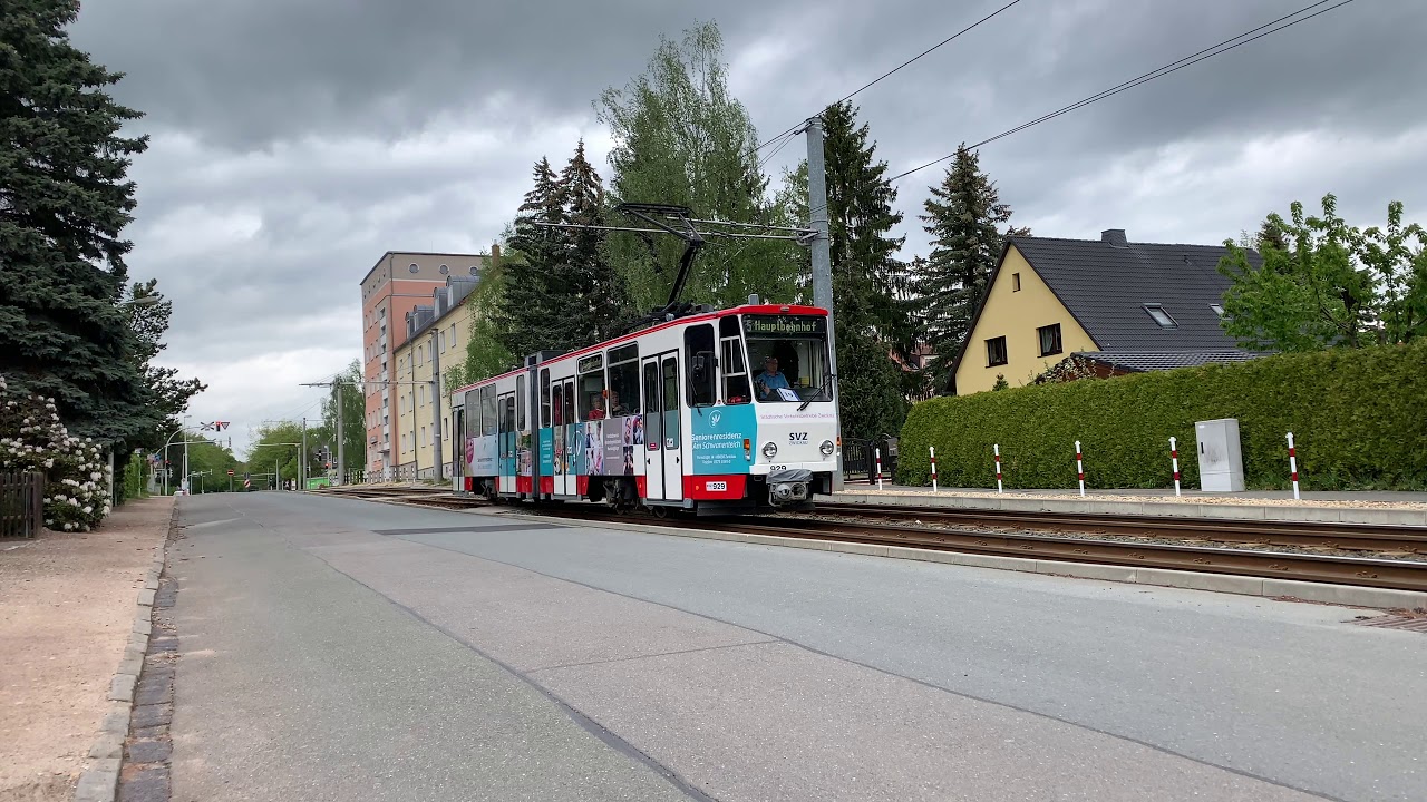 Zwickauer Straßenbahn Teil 2  Städtisches Klinikum -  Georgenplatz