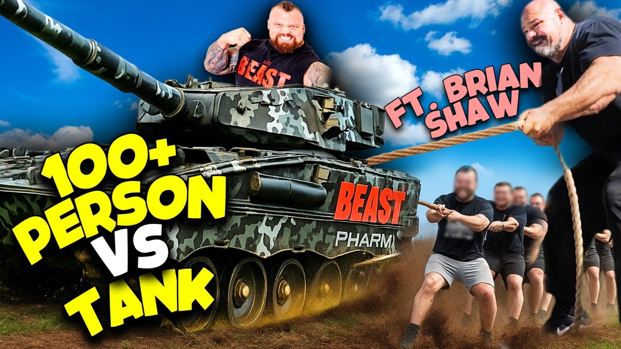 Tug of War VS  20 TON ARMY TANK | ft. Brian Shaw