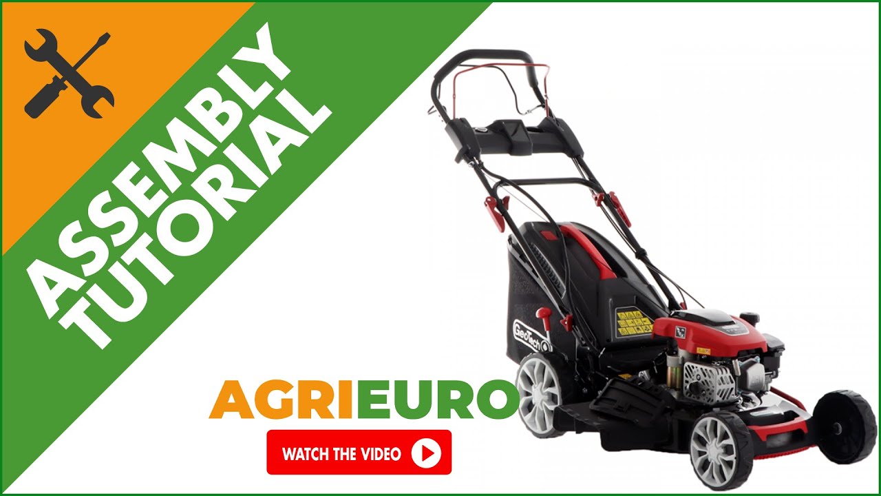 GeoTech S51-170 BMSGW ES Petrol Lawn Mower - 4 in 1 - 51 cm - Electric Start - Assembly tutorial