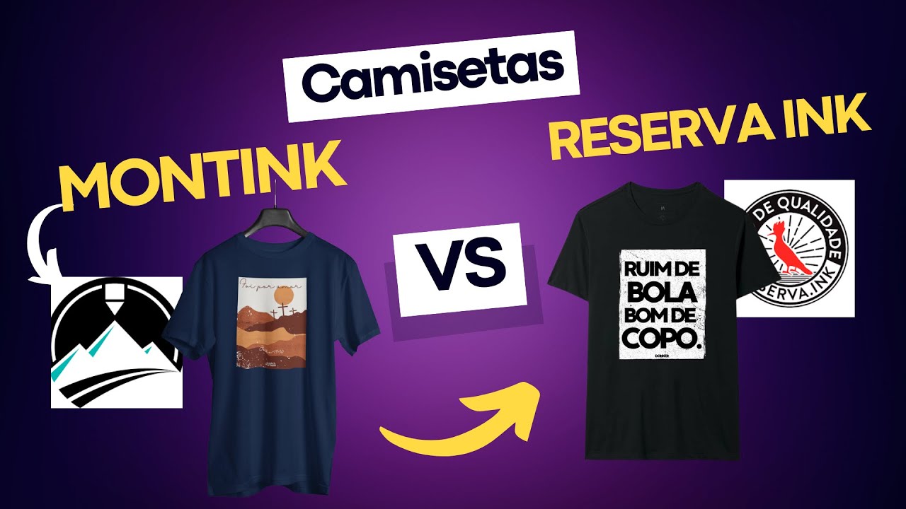 Camisetas: MONTINK vs RESERVA INK - Diferenças.