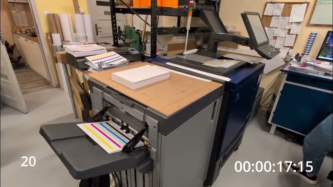 Test prędkości maszyny AccurioPrint C4065
