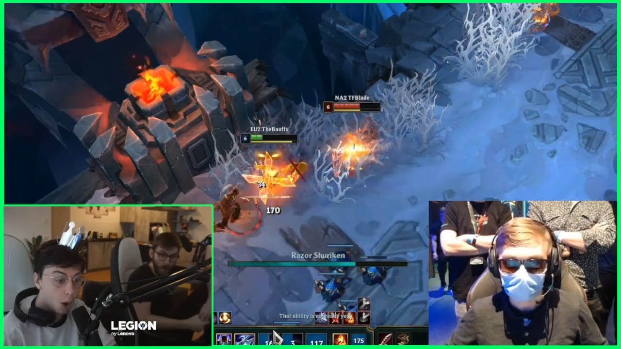 Caedrel & Drakos React To Thebausffs 1v1 VS TF Blade