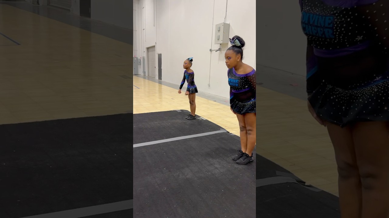 PERFECT TIMING!!! 🤩 #cheer #tumbling #shorts