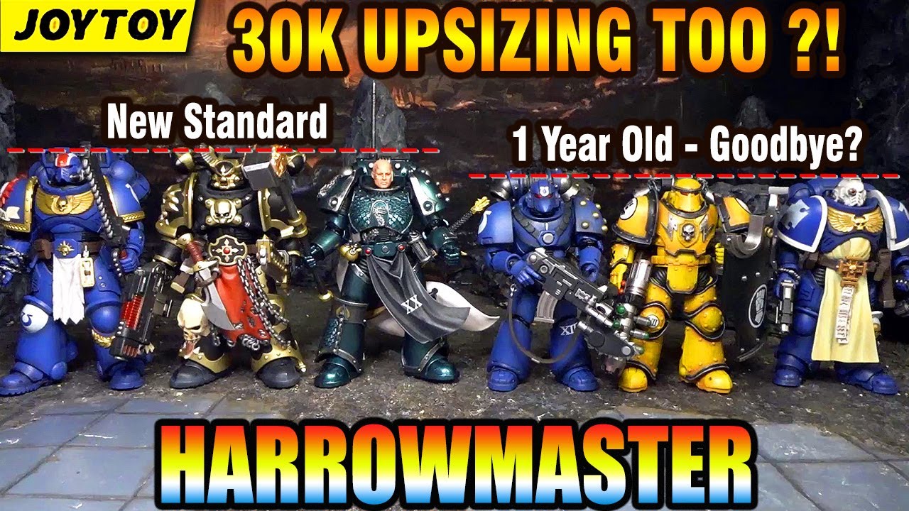 Wait.. 30K Figures Are Upsizing Too?! Alpha Legion Harrowmaster Warhammer 30k action figure Review