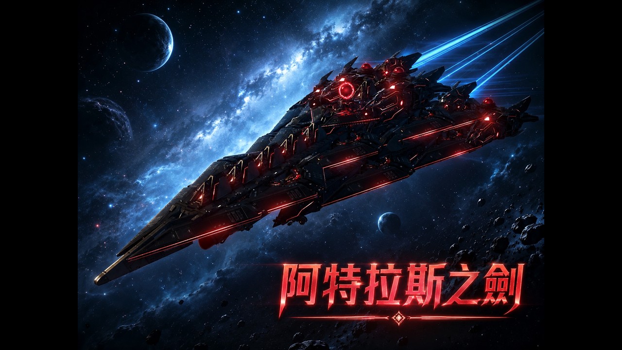 【無人深空】阿特拉斯之劍-重型空之輕巡洋艦-含教程-92零件