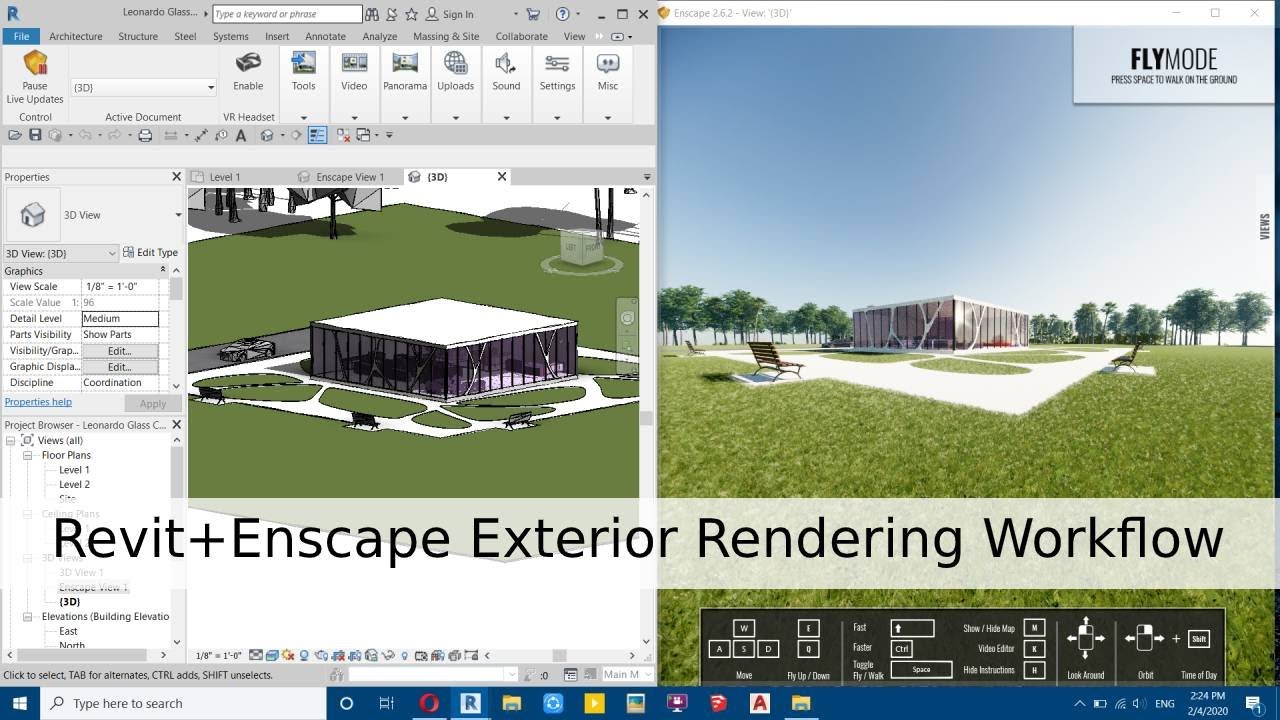 Revit+Enscape Exterior Rendering Workflow