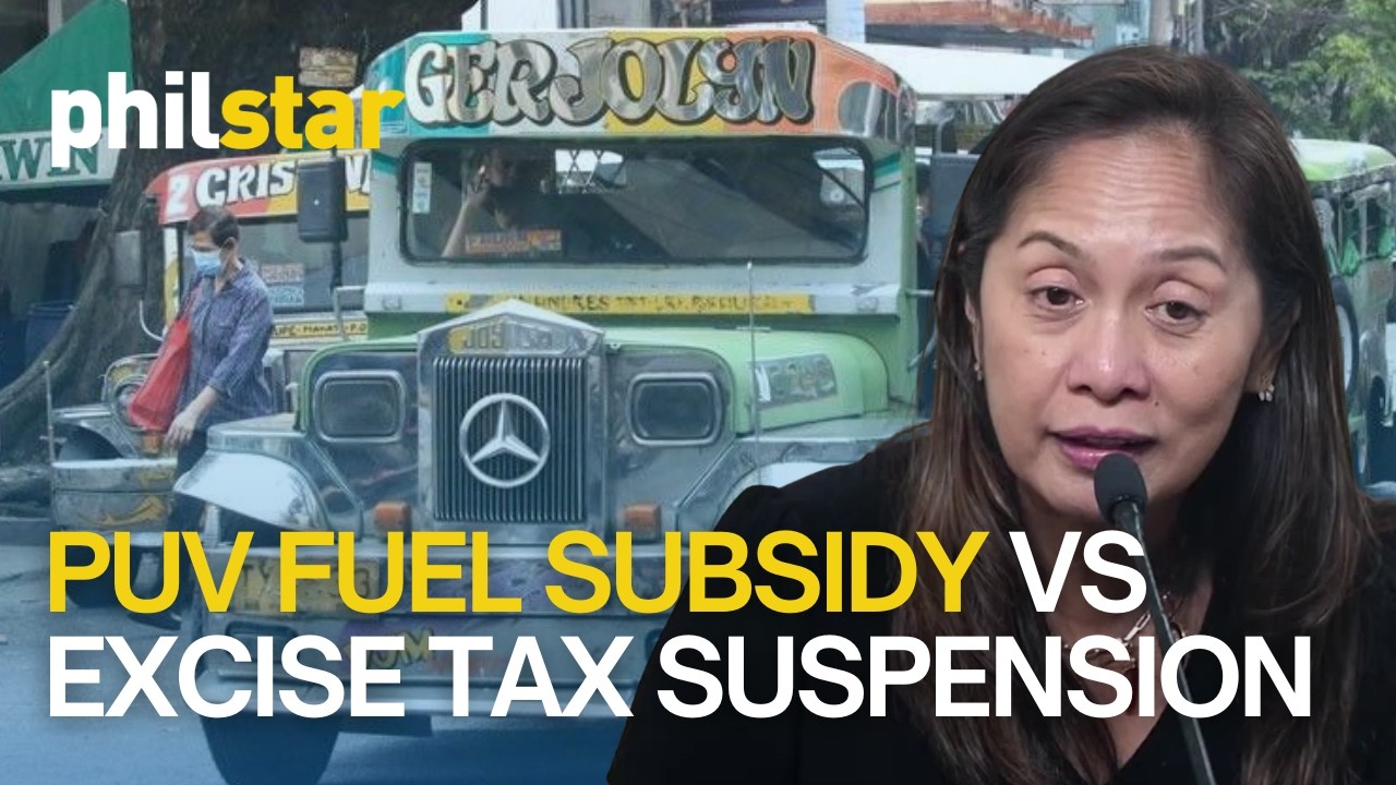 DOE: PUV fuel subsidy, mas makakatulong kaysa excise tax suspension