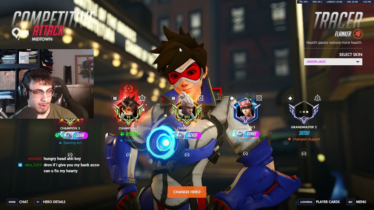 HYDRON на TRACER &mdash; это мастер-класс по использованию BLINK | Профессиональный геймплей - Overwatc...