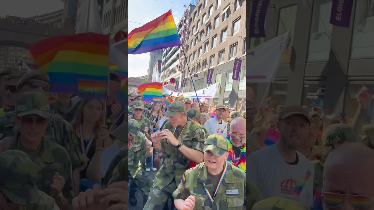 Kiedy SZWEDZKIE SIŁY ZBROJNE dor&oacute;wnały Paradzie R&oacute;wności w Sztokholmie