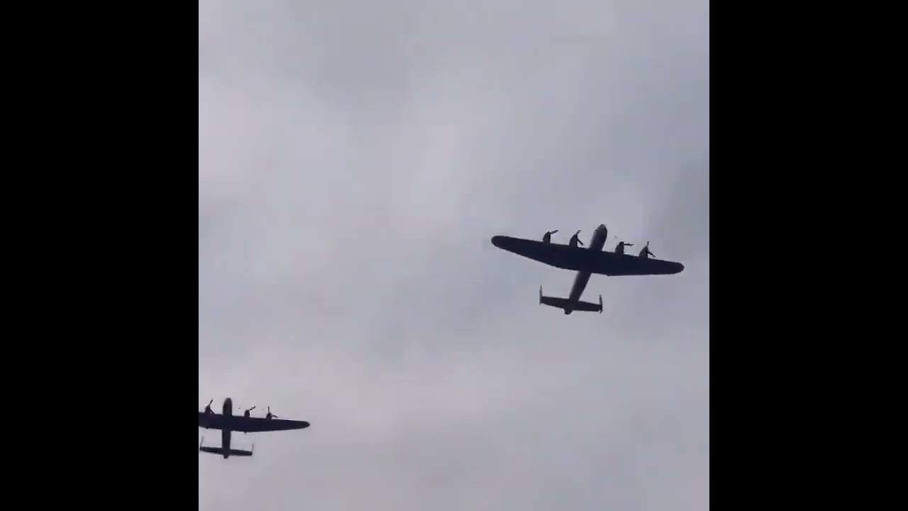 Lancaster bombers over The Petwood Hotel