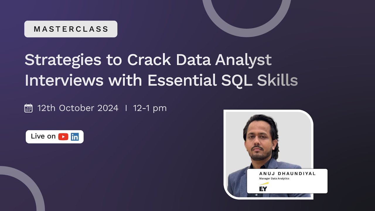 Master SQL for Data Analyst Interviews | Free Live Masterclass