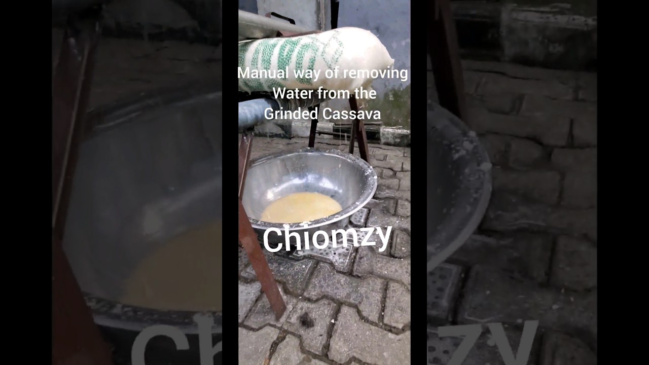 The Perfect local Method Of Producing White Garri in Africa. 