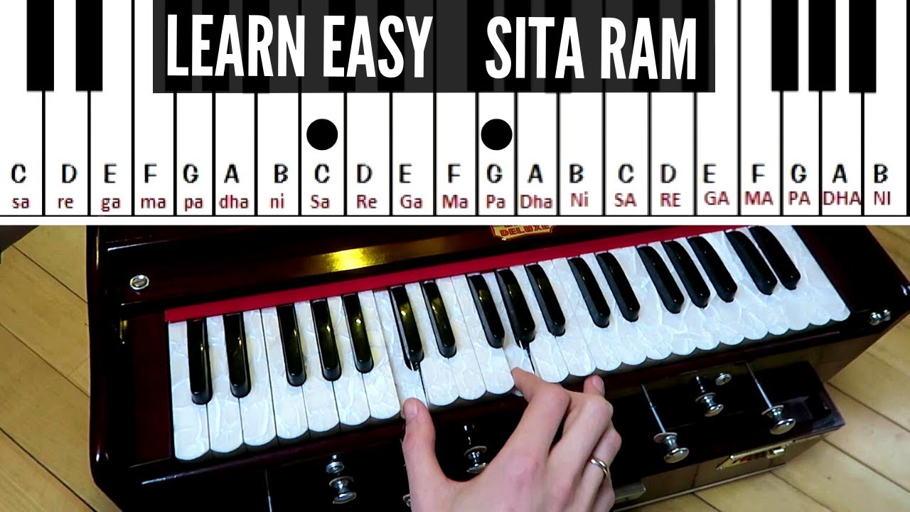Harmonium Lesson Sanskrit Mantra:  Sita Ram
