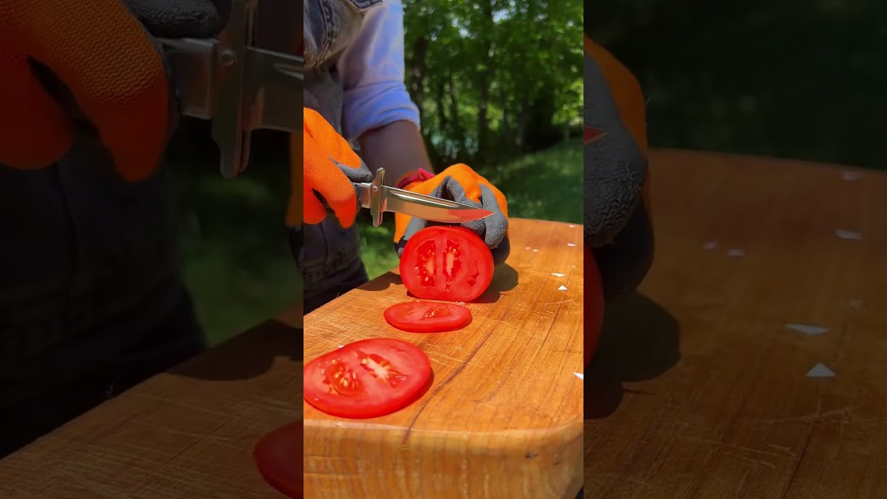 ПОСЛЕ ТЕСТА РУССКАЯ КОВАННАЯ СТАЛЬ РЕЖЕТ ПОМИДОР 😨⚔️