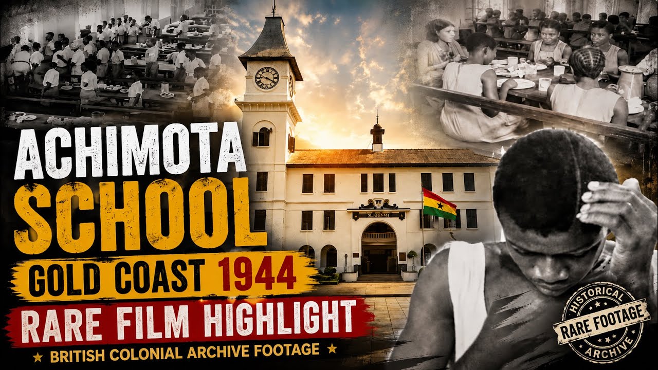 British colonial film highlight of Achimota school , Gold Coast 1944
