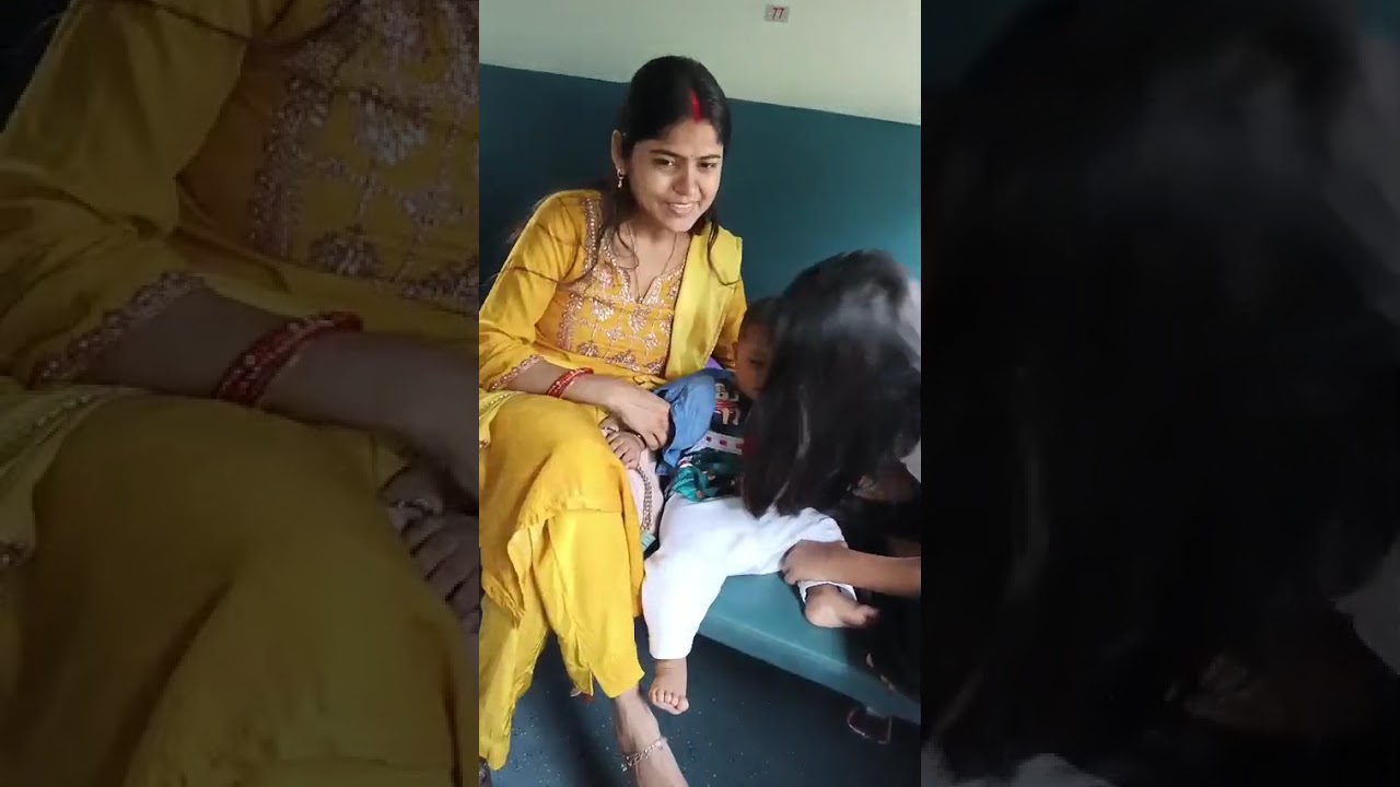 First time beti keTrain ki sawari 🚆 | Beti mami aur bhen ke sath | Cute Family Moment#vibes 