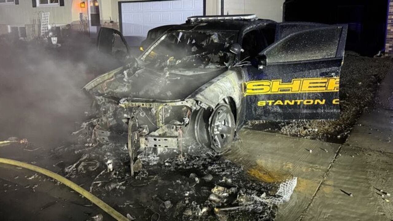 Stanton County Sheriff’s new $70,000 patrol car totaled after fire