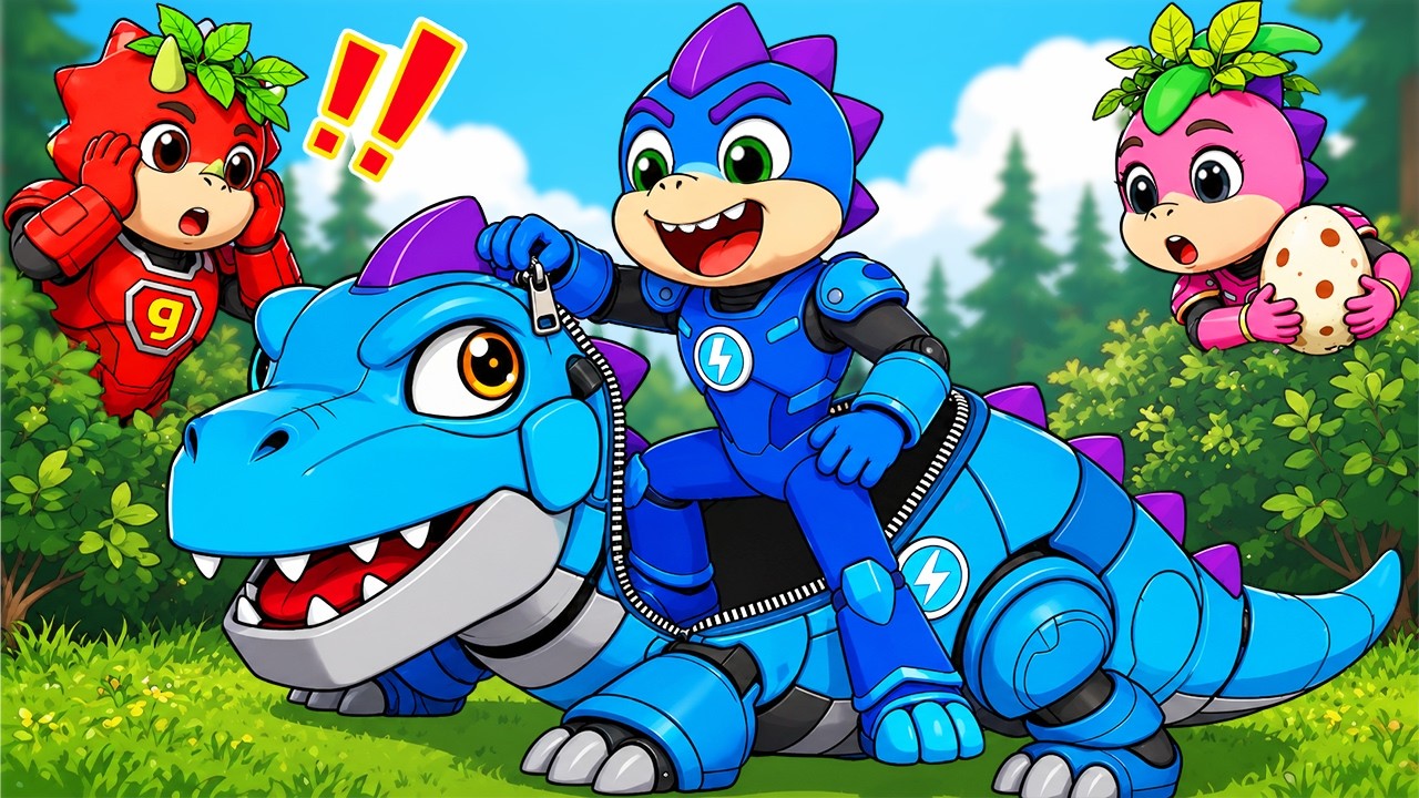 Bolt Pretends to Be a Giant Dinosaur | Dino Action Animation | DinoCrew
