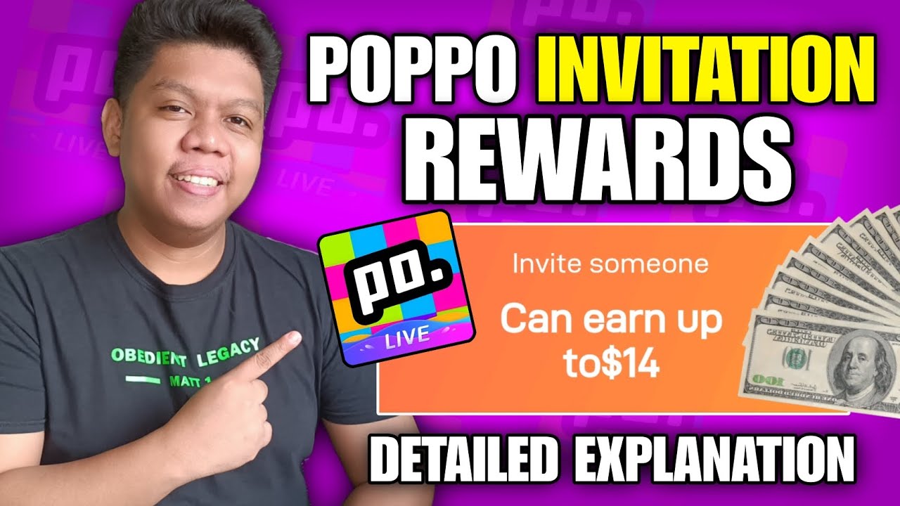 PAANO KUMITA NG PERA SA POPPO LIVE APP THROUGH INVITATION | LATEST UPDATE 2024 | INVITE FRIENDS