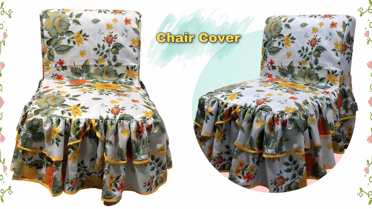 DIY Chair Cover | How To Make A Simple Sofa Chair Cover | Full Tutorial For Beginners
