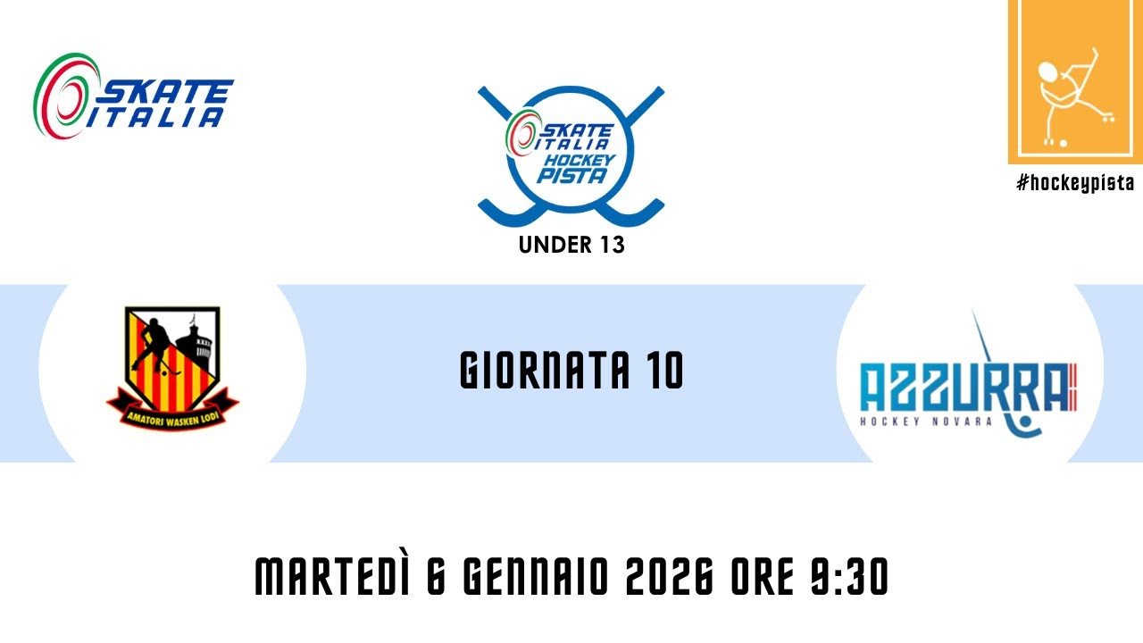 Campionato Under 13 Amatori Lodi- Azzurra Hockey Novara