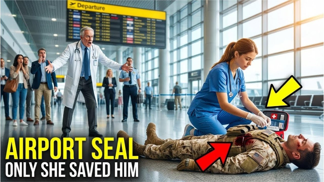 They Mocked the “Rookie Nurse”… Then She Saved a SEAL in the Middle of the Airport