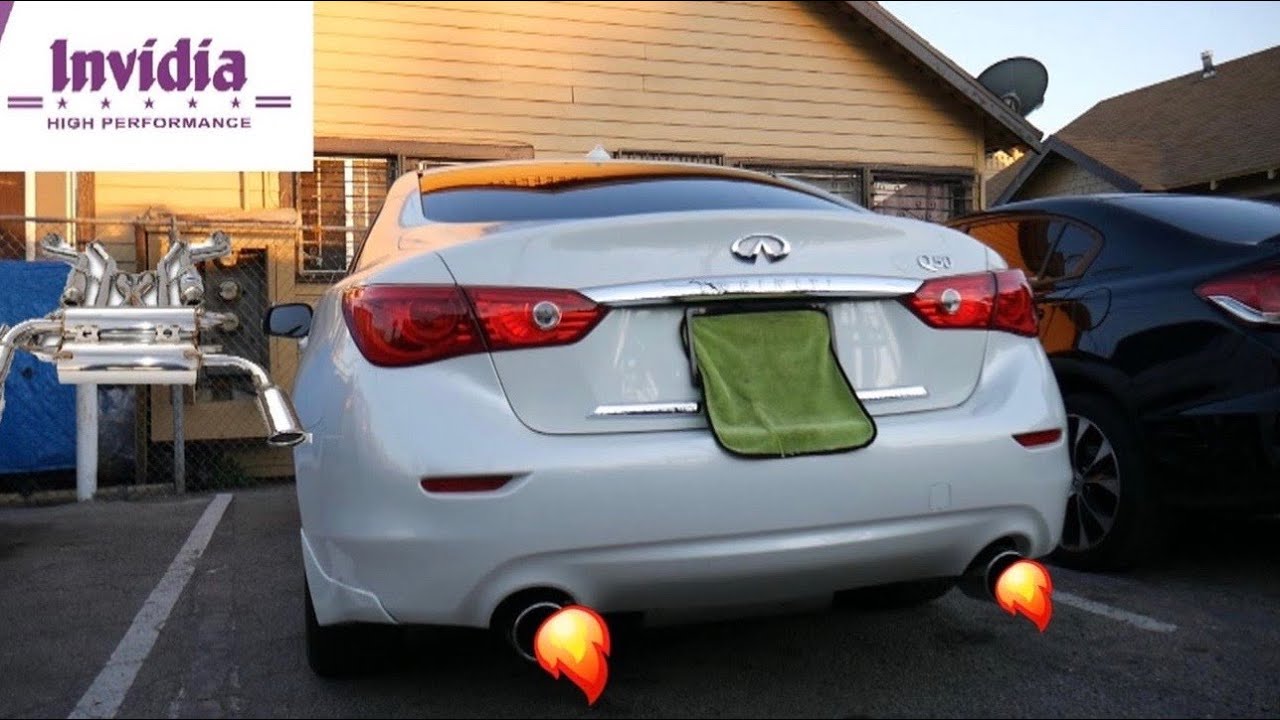 Q50 GETS INVIDIA CATBACK EXHAUST!