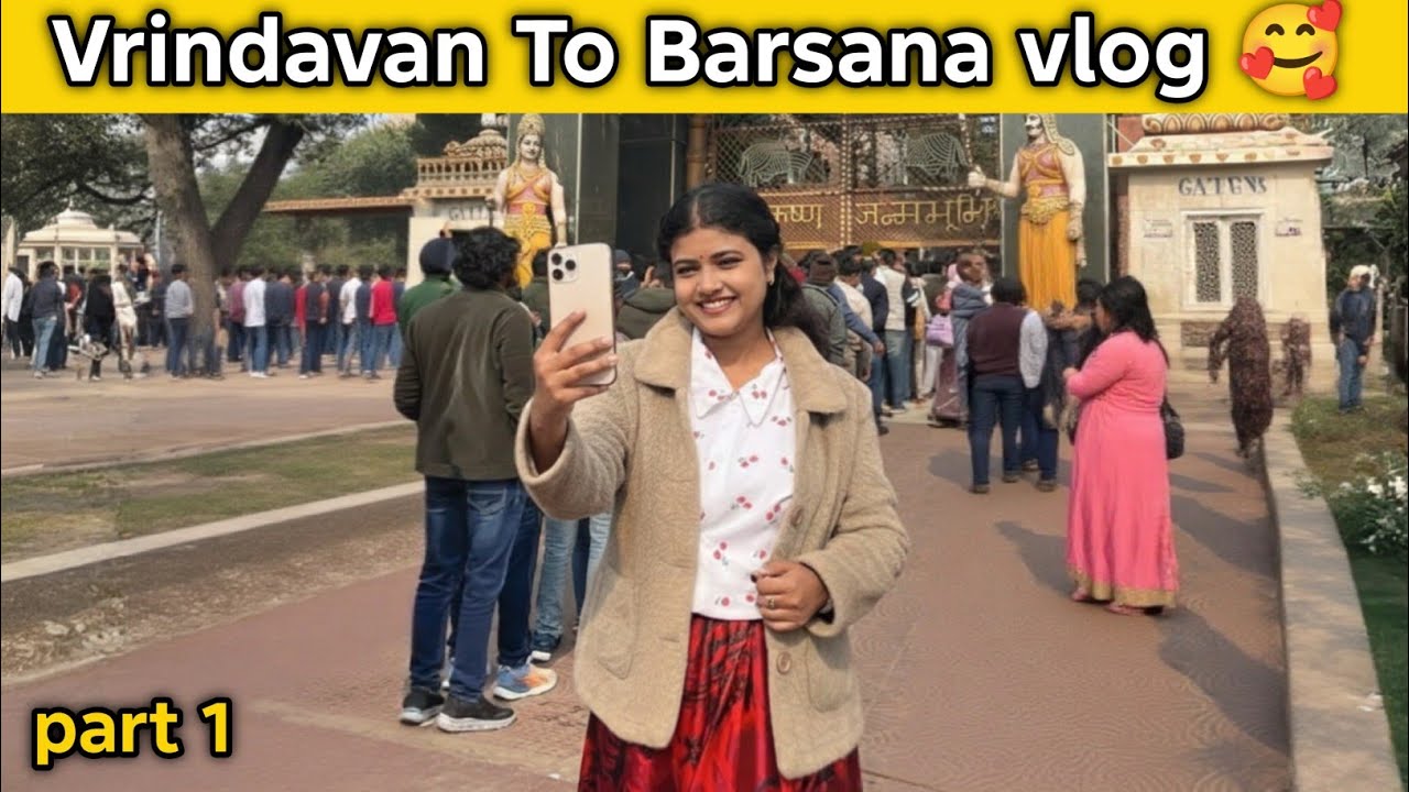 Barsana mai Kitna bhir gyus dekhiye …