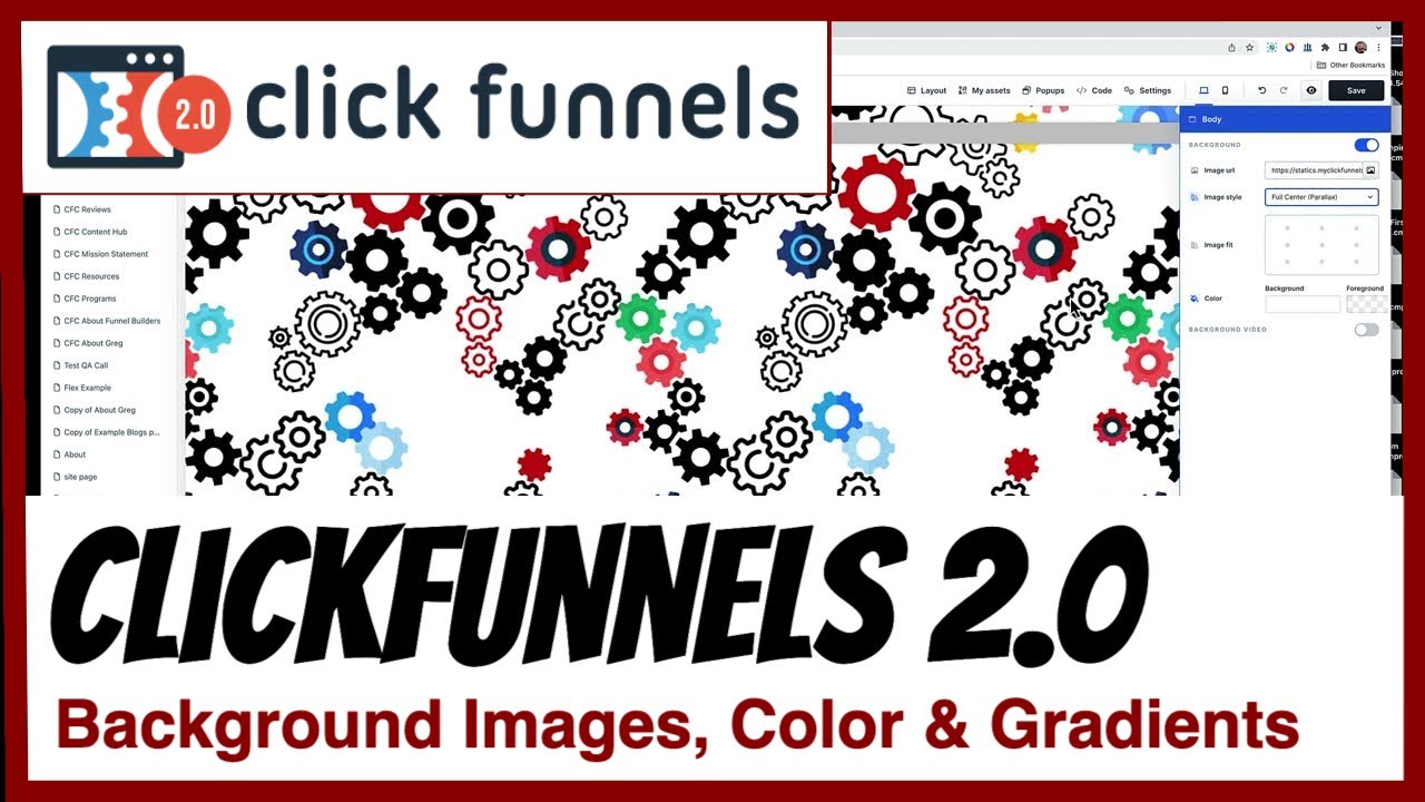 How to Set Background Colors, Images, and Videos in ClickFunnels 2.0