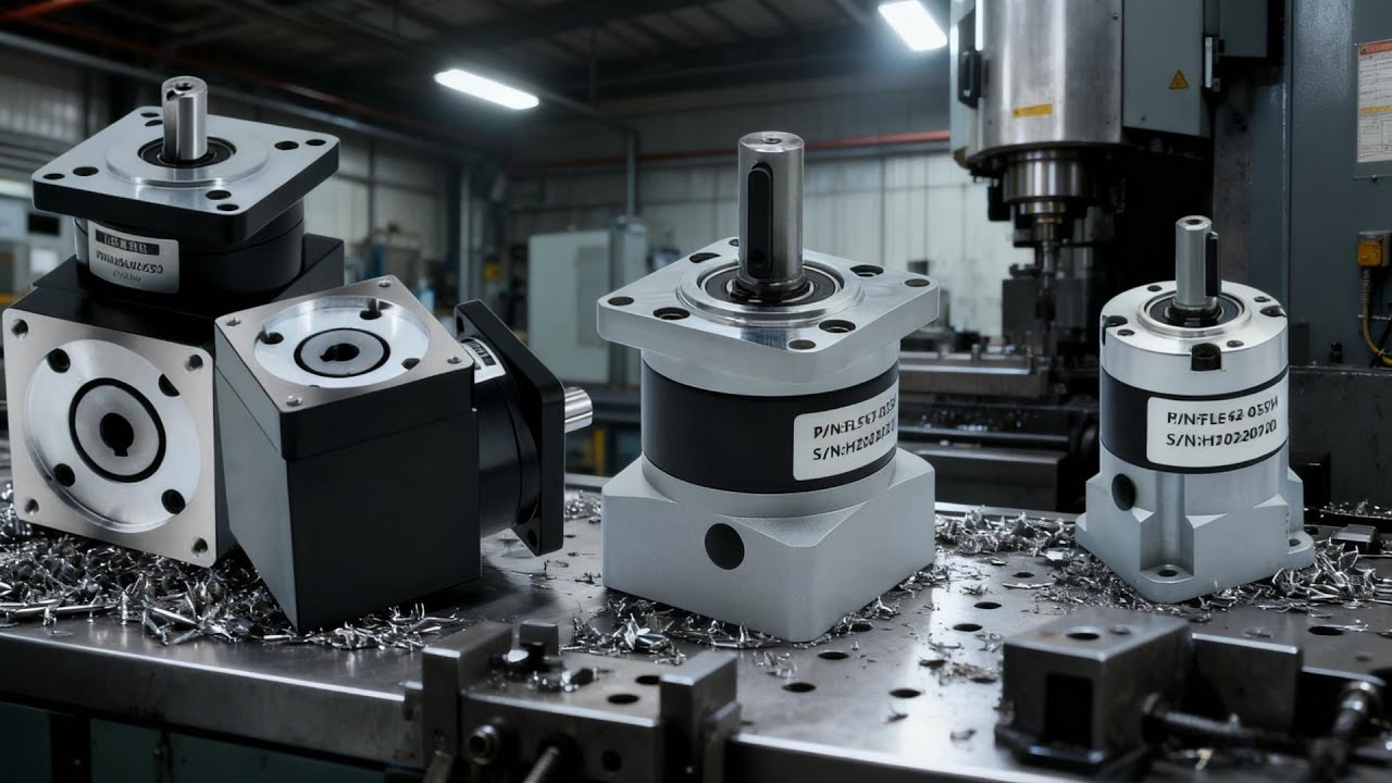 HLTNC Planetary Gearbox Right angle Planetary Reducer Suit for Nema17 Nema23 Nema24 Nema32 Nema34