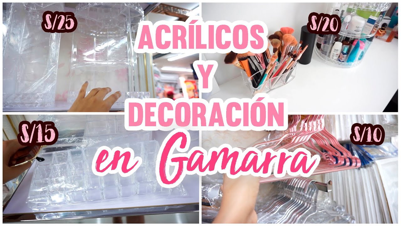 GAMARRA: ACRÍLICOS Y DECORACIÓN ECONÓMICA l Daniella Acosta
