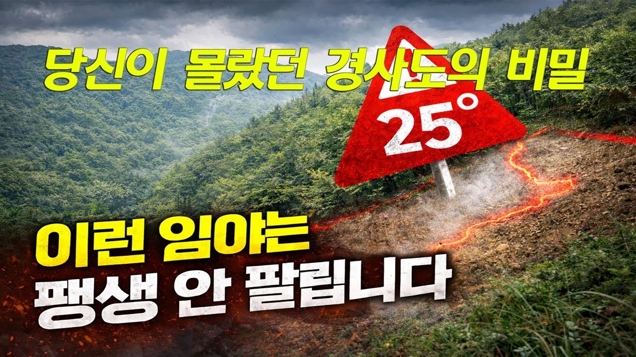 (꿀팁) 싸게 샀는데 팔수가 없네요 공인중개사는 말해주지 않는 임야 경사도의 비밀 산을 샀는데 안팔리네요