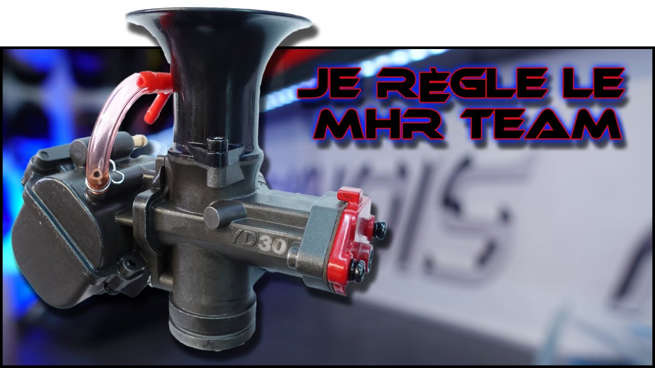 Je règle le moteur MHR team au banc