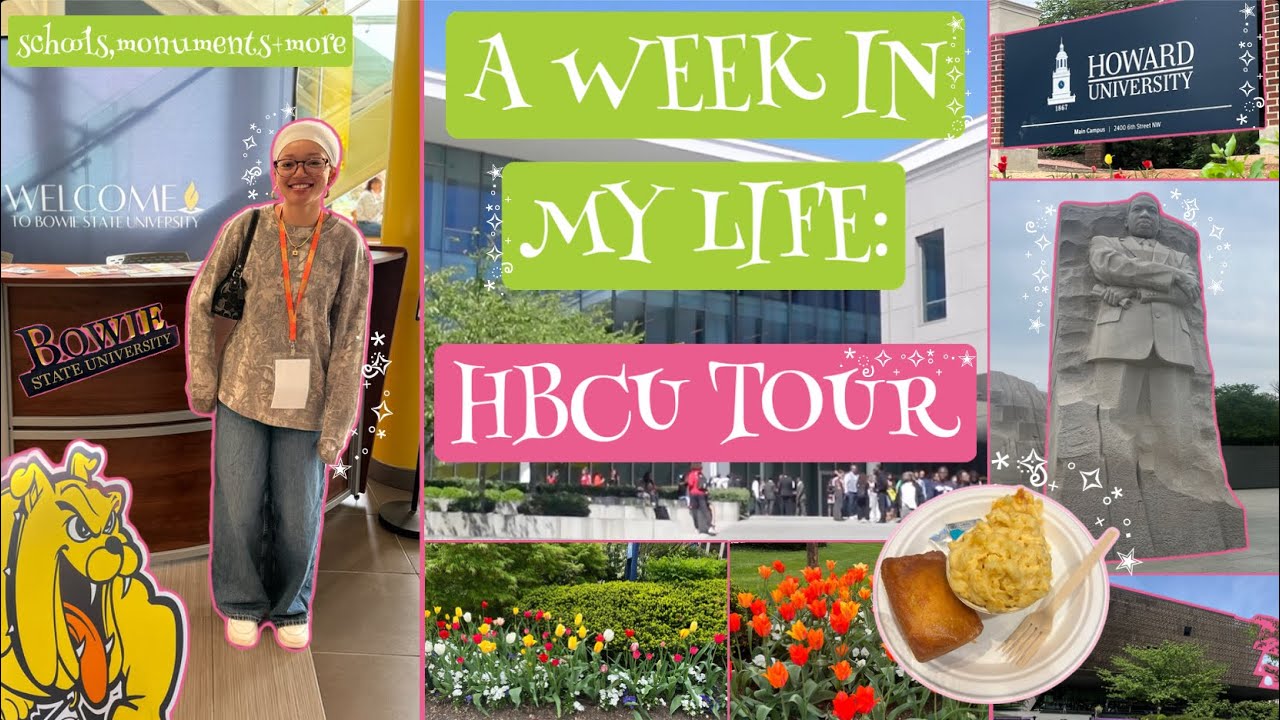 a week in my life | HBCU tour | howard, bowie state, dc monuments + more