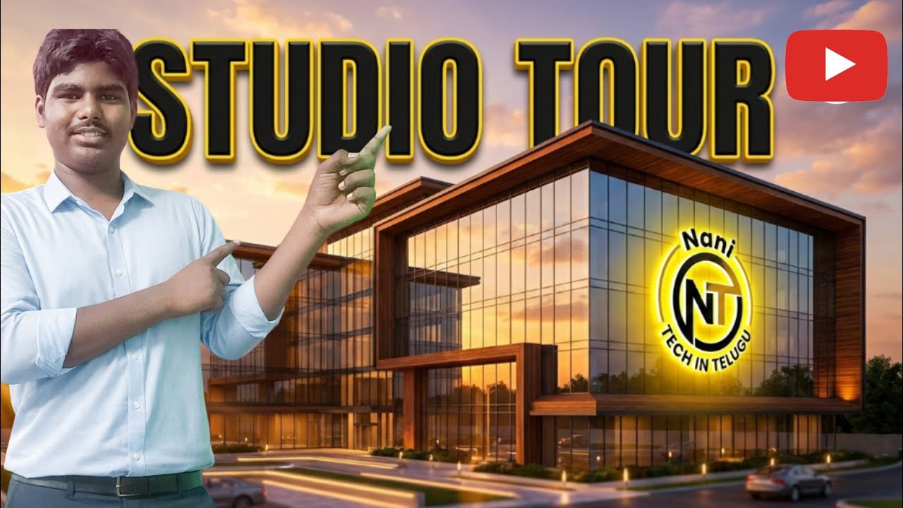 My YouTube Studio Tour 2026 🔥 Full Setup Reveal | Total Cost 😱 | nani tech in Telugu | #studio 