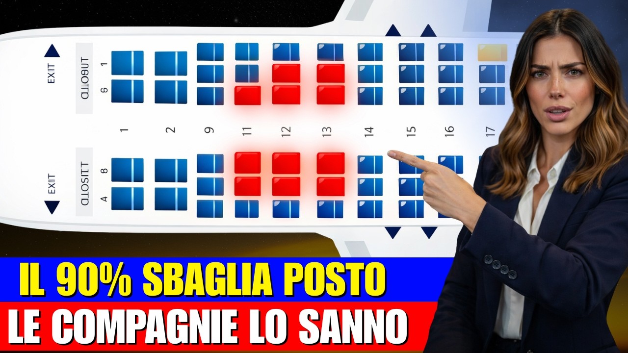 Compagnie aeree non vogliono che tu sappia questo — il 90% sceglie il posto sbagliato