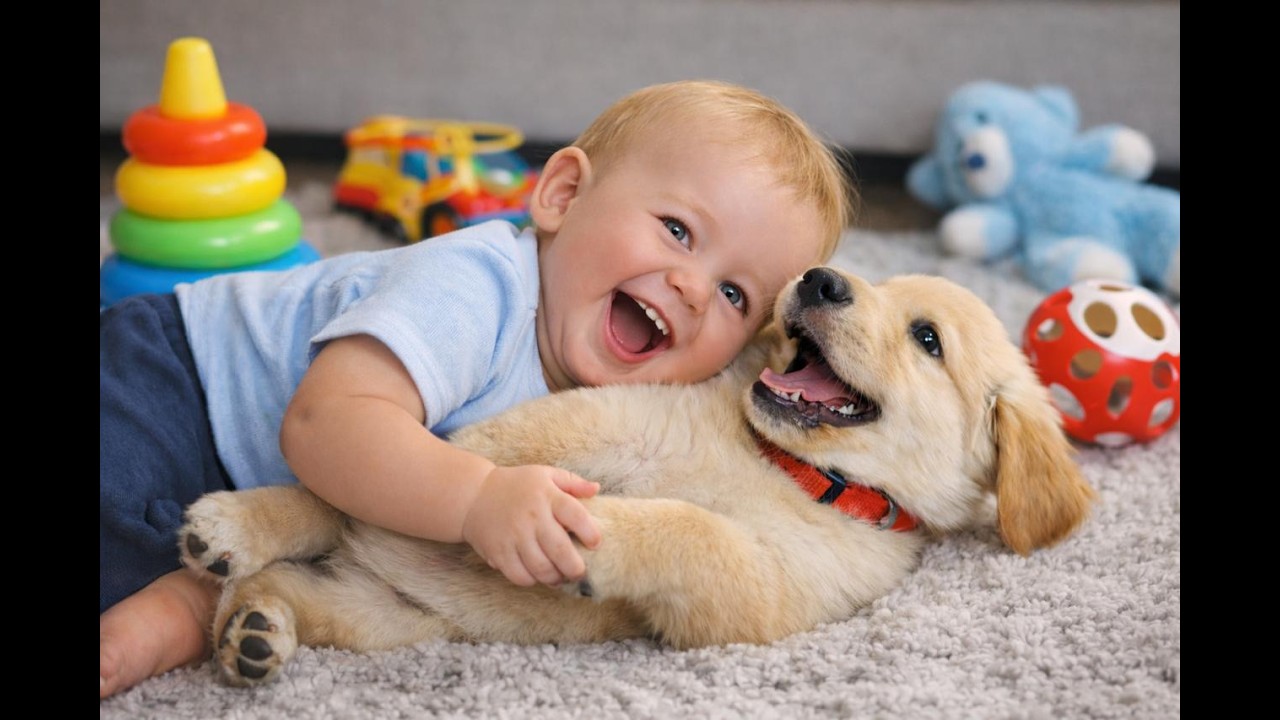 Funny Baby PUPPY 🐶😂 Cute Babies & Puppies Funny Moments | Try Not To Laugh Challenge 🤣