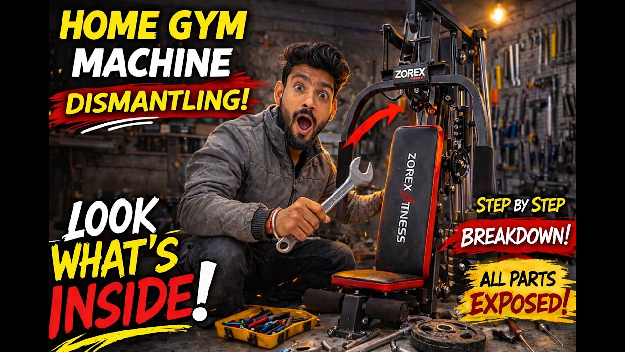HOME GYM MACHINE KE ANDAR KYA HAI?😱| Full Dismantling & Inside Parts Reveal