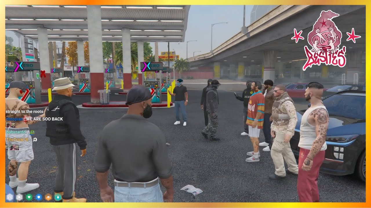 Лучшие друзья встречаются на заправке GG Gas после того, как потеряли «Маленький Сеул» | NoPixel ...