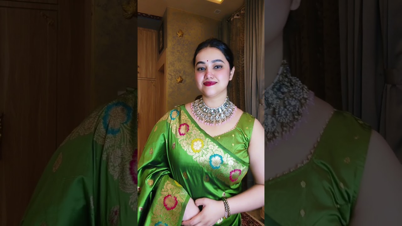 Karwachauth special Saree haul// for link pls check tag products ❤️ #sareehaul #festivesaree