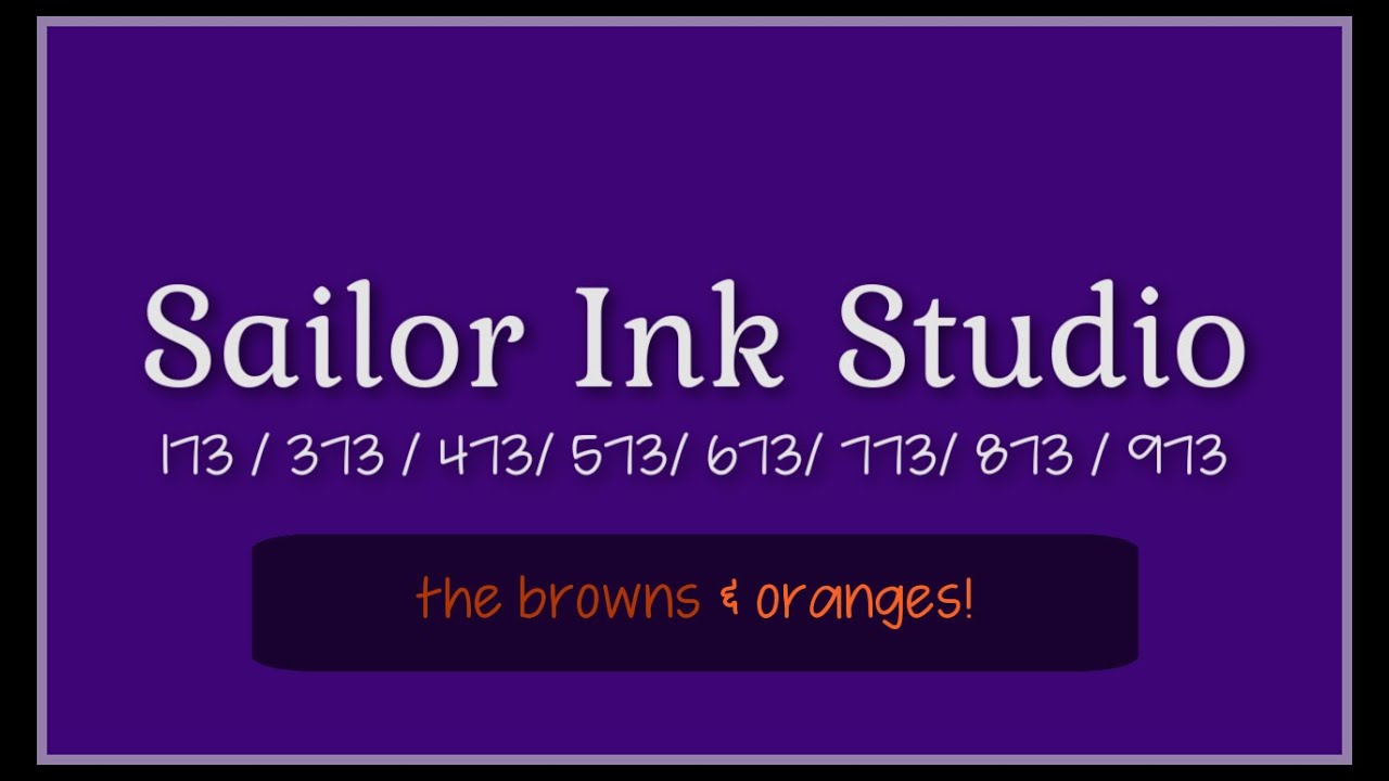Sailor Ink Studio 173 / 373 / 473 / 573 / 673 / 773 / 873 / 973