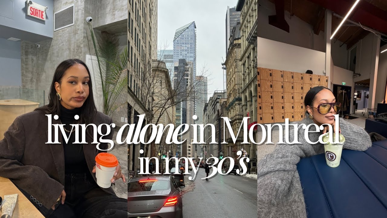 Une après-midi dans ma vie de célibataire à Montréal | Coffeeshop, winter haul, courses, sport..