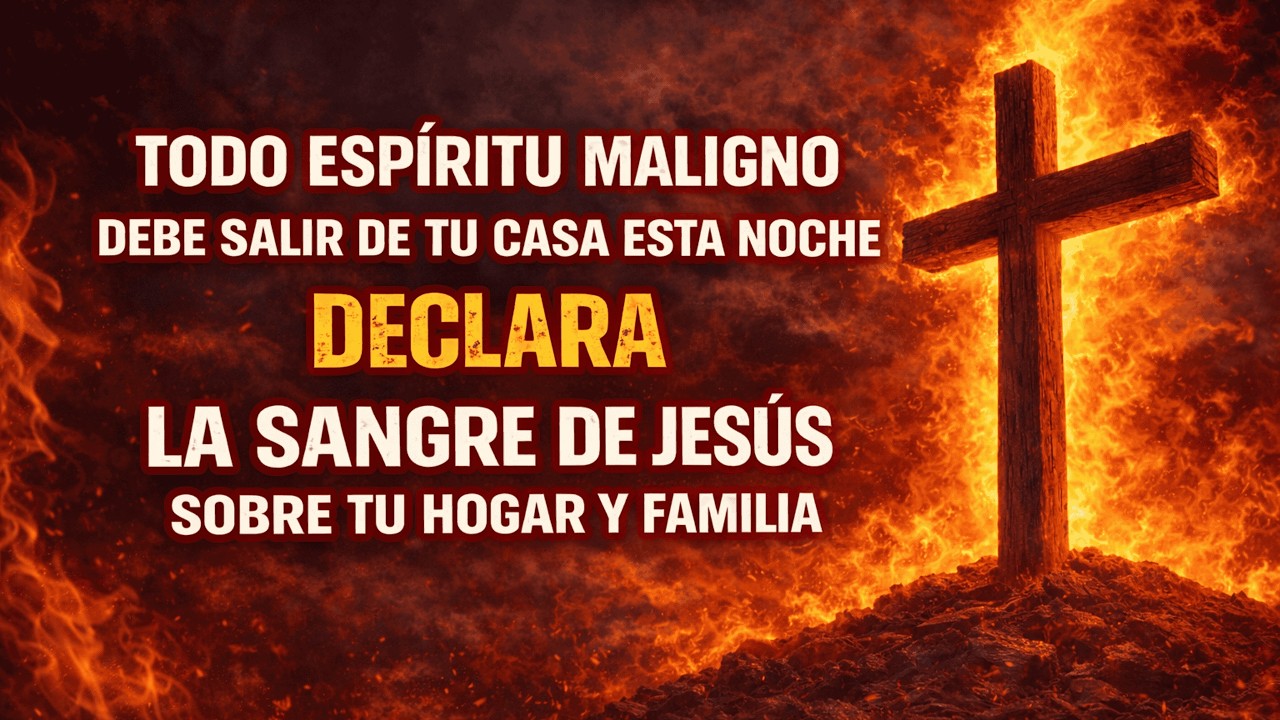 Todo espíritu maligno debe salir de tu casa esta noche |oración de liberación / sangre de Cristo