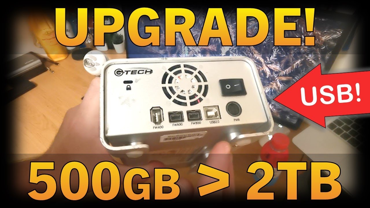 Upgrading a 2006 G-tech G-RAID External Hard Drive from 500GB to 2TB (2x250gb to 2x1TB)