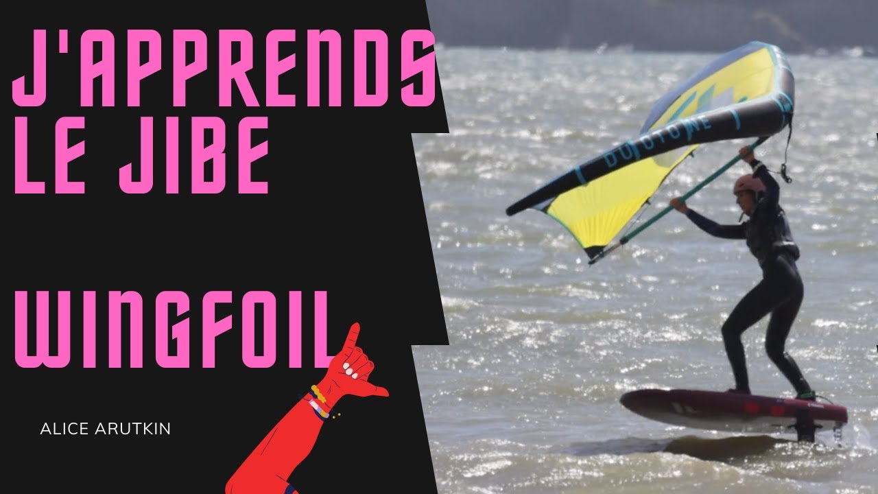 MES PREMIERS JIBES WINGFOIL VLOOOGOOOOSSSSS !!!!!