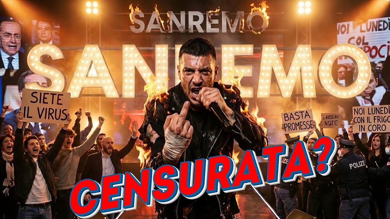 Sanremo lo sfondo – La canzone censurata che sfida i Big | Festival di Sanremo 2026 style