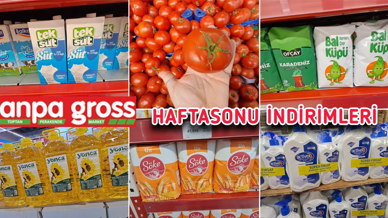 Anpa gross ta haftasonu indirimleri ‼️ market indirimleri | market alışverişi | aylık alışveriş
