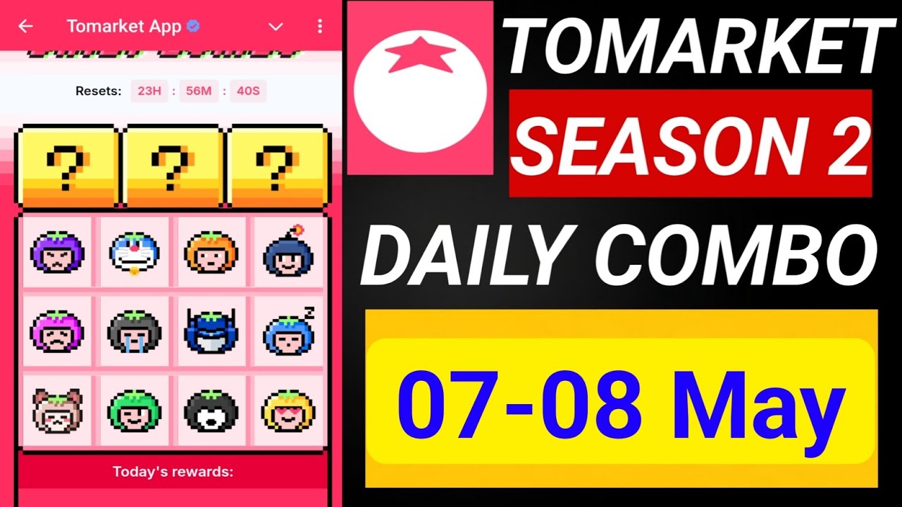 Tomarket Daily Combo Today | 07 May 