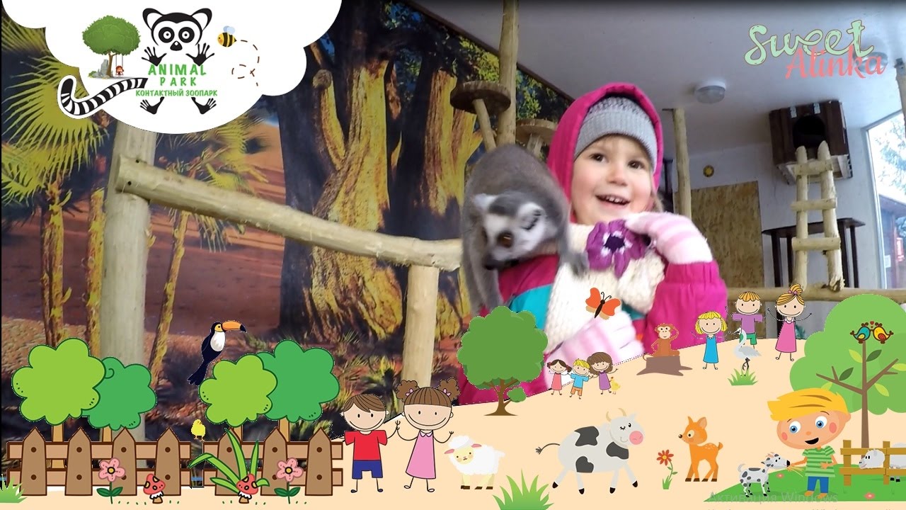 Контактный зоопарк ВДНХ КИЕВ Animal Park Vlog zoo 4kids 🐒 Детский лепет еноты и лемуры 🐒  Baby talk