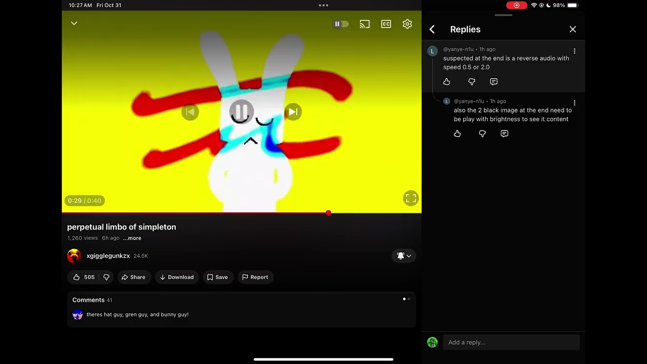 Finding @gigglepriest sad moment (or whatever it’s called)